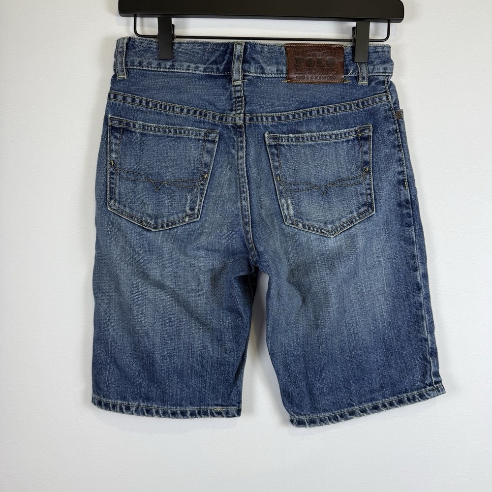Polo Ralph Lauren Denim Shorts  100% Cotton  10" Inseam Preppy Boys Size 12
